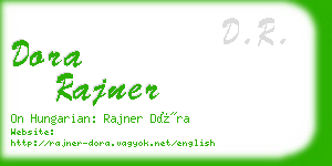 dora rajner business card